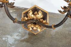 Large Gilt Iron Wall Sconces - 4011389