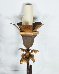 Large Gilt Iron Wall Sconces - 4011392