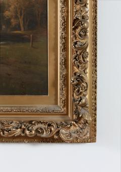 Large Giltwood Framed Oil Board Painting - 1347567