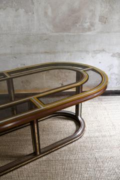 Large Glass and Brass Table - 4437503