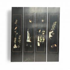 Large Golden Oriental Screen 6 panels Coromandel style - 4106503