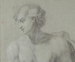 Large Good Old Master Drawing of David France 18th century  - 3818564