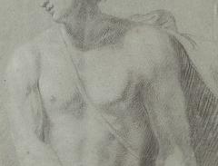 Large Good Old Master Drawing of David France 18th century  - 3818565