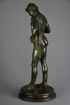 Large Grand Tour Neapolitan bronze of Narcissus or Bacchus - 4752979