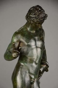 Large Grand Tour Neapolitan bronze of Narcissus or Bacchus - 4752981