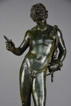 Large Grand Tour Neapolitan bronze of Narcissus or Bacchus - 4752983