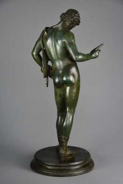 Large Grand Tour Neapolitan bronze of Narcissus or Bacchus - 4752984