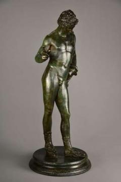 Large Grand Tour Neapolitan bronze of Narcissus or Bacchus - 4752986