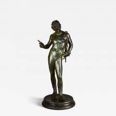 Large Grand Tour Neapolitan bronze of Narcissus or Bacchus - 4762325