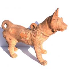 Large Han Dynasty Pottery Sculpture of a Dog - 3065288