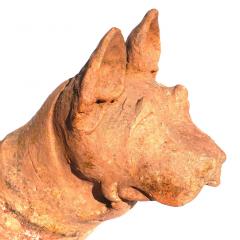 Large Han Dynasty Pottery Sculpture of a Dog - 3065293