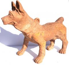 Large Han Dynasty Pottery Sculpture of a Dog - 3065297