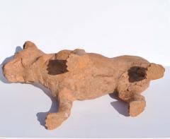 Large Han Dynasty Pottery Sculpture of a Dog - 3065300