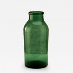 Large Hand Blown Antique Glass Pickling Jar Denmark 19th Century - 3611129