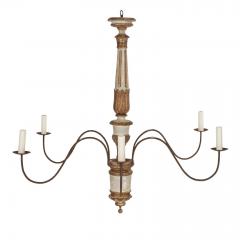 Large Hand Carved Six Arm Italian Chandelier - 3425165