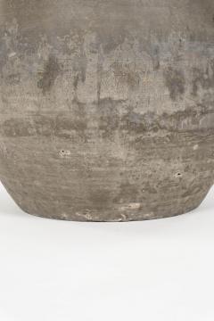 Large Handmade Ceramic Lamp with Linen Shade - 4385497