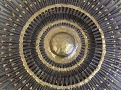 Large Handmade Mid Century Modern Brutalist Wall Mirror Sculpture by BELA - 1844200