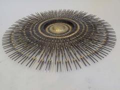 Large Handmade Mid Century Modern Brutalist Wall Mirror Sculpture by BELA - 1844201
