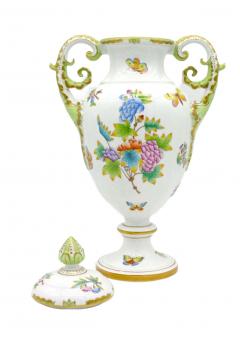 Large Herend Porcelain Decorative Vase Urn - 2714966