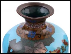 Large High Quality Antique Japanese Cloisonne Enamel Meiji Vases with Birds - 3903846