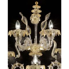 Large Imperial Ca Rezzonico Murano Glass Gold Wall Sconce - 4350017