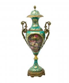Large Impressive 19th Century French Ormolu Mounted S vres Porcelain Urns - 4552373