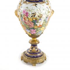 Large Impressive 19th Century French S vres Porcelain Gilt Gold Decorated Urns - 4552462