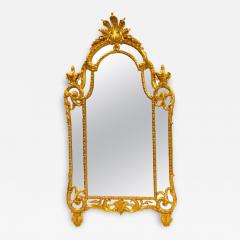 Large Impressive Hand carved Wood Gilt Decorated Frame Wall Mirror - 3813641