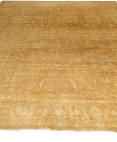 Large Indian Antique Brown Handmade Wool Rug - 2453060