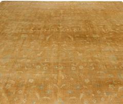 Large Indian Antique Brown Handmade Wool Rug - 2453061