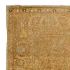 Large Indian Antique Brown Handmade Wool Rug - 2453062