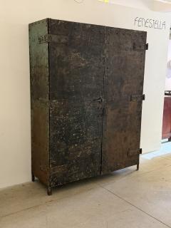Large Industrial Riveted Steel Cabinet - 4401351