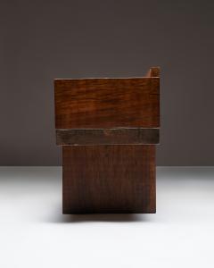 Large Ipe Wood Bench Modeled after the MTA Subway Bench Brazil c 1970 - 4759656