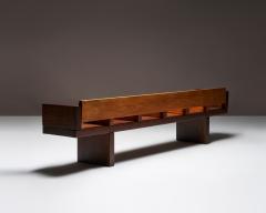 Large Ipe Wood Bench Modeled after the MTA Subway Bench Brazil c 1970 - 4759658