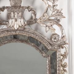 Large Italian 18th Century Carved Silver Gilded Mirror - 3777203