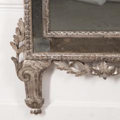 Large Italian 18th Century Carved Silver Gilded Mirror - 3777205