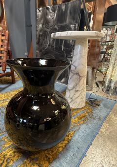 Large Italian Black Murano Glass Vase - 4303481