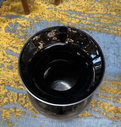 Large Italian Black Murano Glass Vase - 4303487