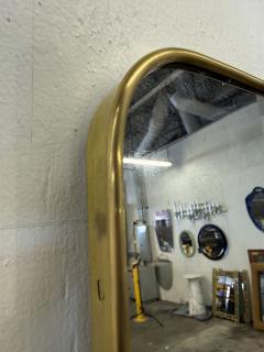 Large Italian Brass Framed Mirror 1970s - 4497893
