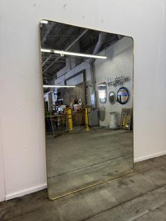 Large Italian Brass Framed Mirror 1970s - 4497894