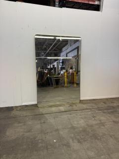 Large Italian Brass Framed Mirror 1970s - 4497895
