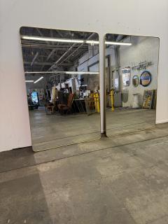 Large Italian Brass Framed Mirror 1970s - 4497897