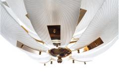 Large Italian Glass Petals Pendant Chandelier - 4571152
