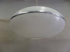 Large Italian Mid Century Modern Saucer Disc Form Chandelier Pendant 1970 - 1799627