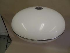 Large Italian Mid Century Modern Saucer Disc Form Chandelier Pendant 1970 - 1799631