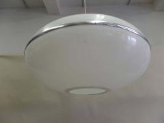 Large Italian Mid Century Modern Saucer Disc Form Chandelier Pendant 1970 - 1799643