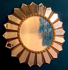 Large Italian Mid Century Sunburst Mirror 1960s - 2866687