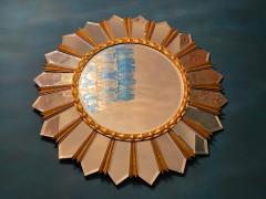 Large Italian Mid Century Sunburst Mirror 1960s - 2866689