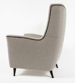 Large Italian Mid Century Upholstered Lounge Chair - 4334109