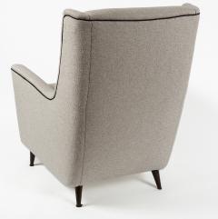 Large Italian Mid Century Upholstered Lounge Chair - 4334115